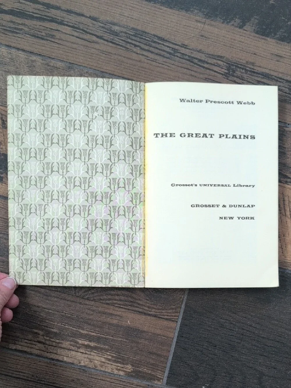 Rare 1931 The Great Plains by Walter Prescott Webb Vintage Cowboy Art Cover